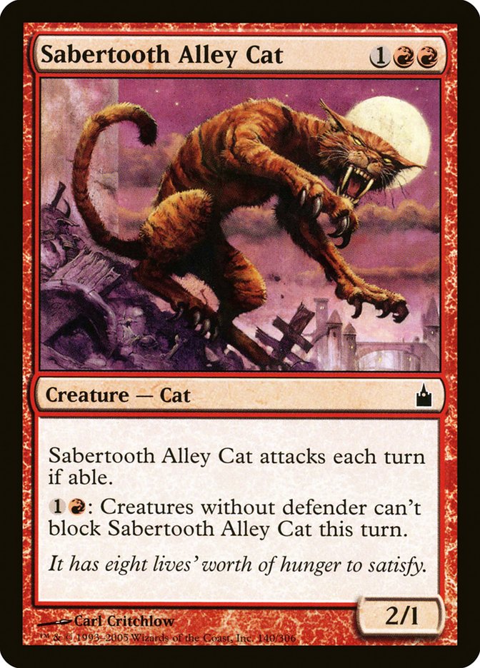 Sabertooth Alley Cat [Ravnica: City of Guilds] | Nerdhalla Games