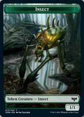 Insect // Dragon Illusion Double-sided Token [Innistrad: Crimson Vow Tokens] | Nerdhalla Games