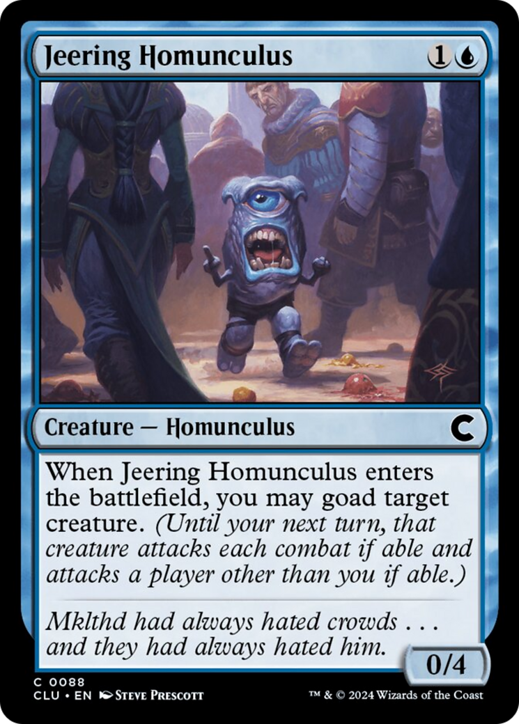 Jeering Homunculus [Ravnica: Clue Edition] | Nerdhalla Games