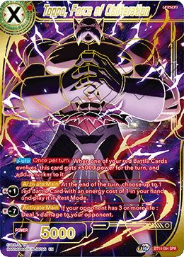 Toppo, Force of Obliteration (SPR) (BT14-004) [Cross Spirits] | Nerdhalla Games