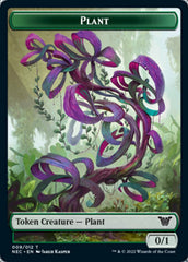 Plant // Treasure Double-sided Token [Kamigawa: Neon Dynasty Commander Tokens] | Nerdhalla Games