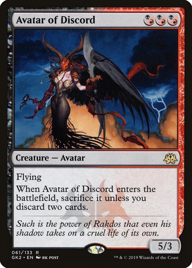 Avatar of Discord [Ravnica Allegiance Guild Kit] | Nerdhalla Games