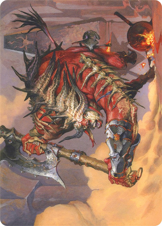 Spinehorn Minotaur // Spinehorn Minotaur [Modern Horizons Art Series] | Nerdhalla Games