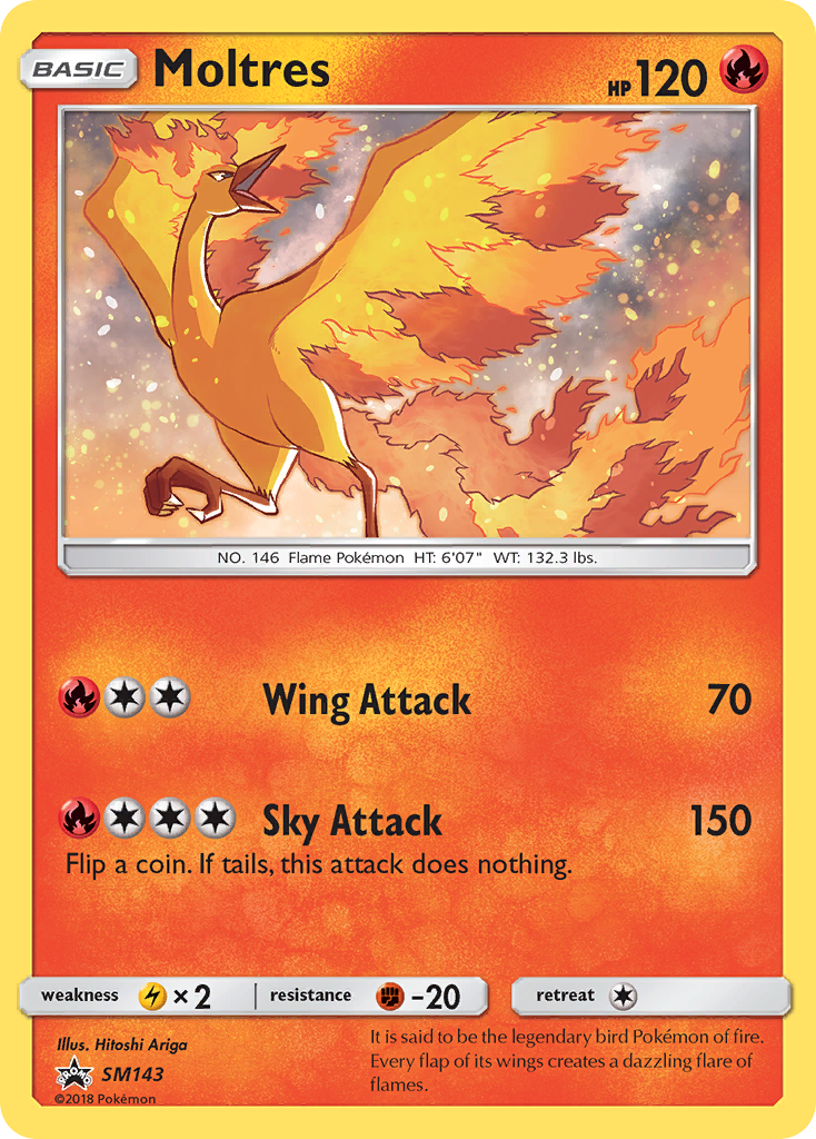 Moltres (SM143) [Sun & Moon: Black Star Promos] | Nerdhalla Games