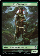 Elf Warrior // Insect Double Sided Token [The Lord of the Rings: Tales of Middle-Earth Commander Tokens] | Nerdhalla Games