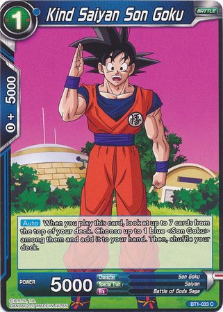 Kind Saiyan Son Goku [BT1-033] | Nerdhalla Games