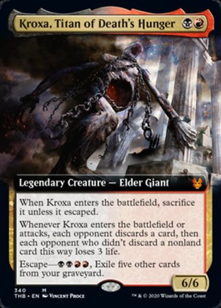 Kroxa, Titan of Death's Hunger (Extended Art) [Theros Beyond Death] | Nerdhalla Games