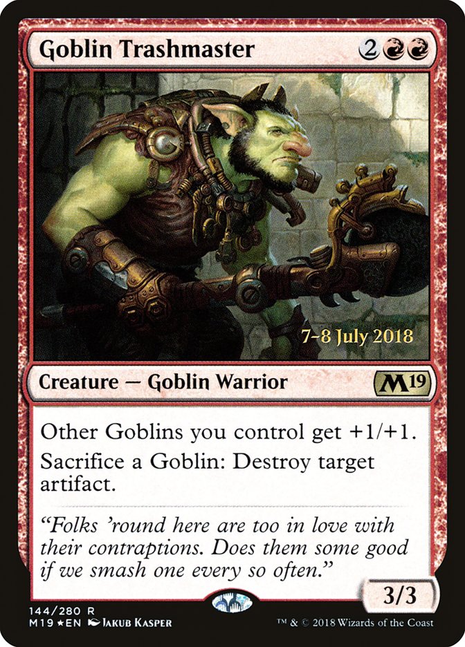 Goblin Trashmaster  [Core Set 2019 Prerelease Promos] | Nerdhalla Games