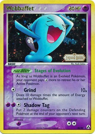 Wobbuffet (28/92) (Stamped) [EX: Legend Maker] | Nerdhalla Games