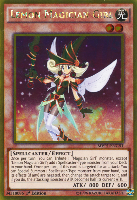 Lemon Magician Girl [MVP1-ENG51] Gold Rare | Nerdhalla Games