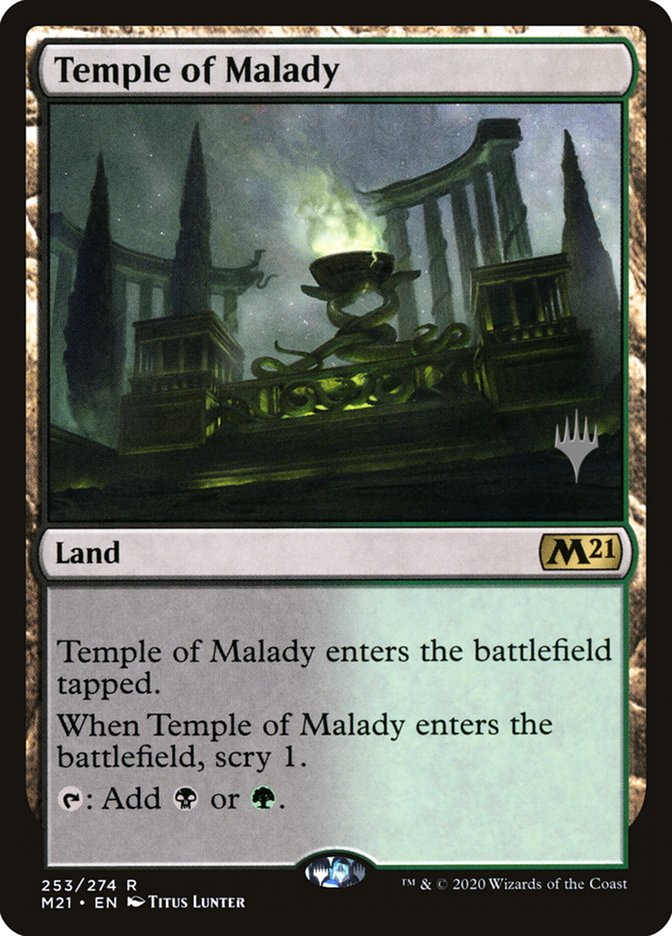 Temple of Malady (Promo Pack) [Core Set 2021 Promos] | Nerdhalla Games