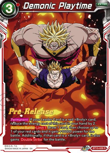 Demonic Playtime (BT15-029) [Saiyan Showdown Prerelease Promos] | Nerdhalla Games