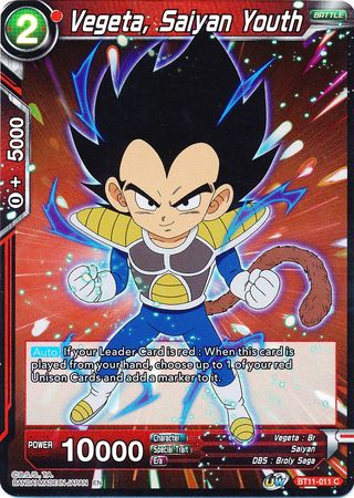 Vegeta, Saiyan Youth [BT11-011] | Nerdhalla Games