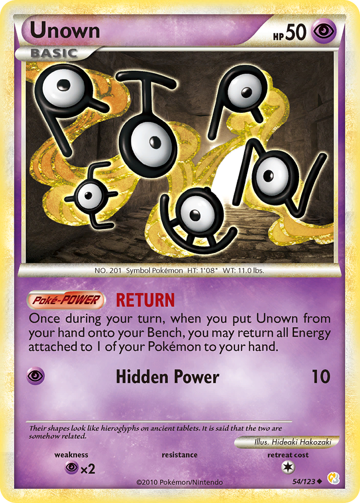 Unown (54/123) [HeartGold & SoulSilver: Base Set] | Nerdhalla Games