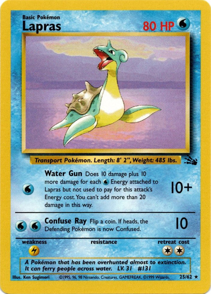 Lapras (25/62) [Fossil Unlimited] | Nerdhalla Games