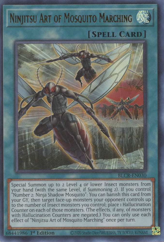 Ninjitsu Art of Mosquito Marching [BLCR-EN030] Ultra Rare | Nerdhalla Games