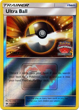 Ultra Ball (135/149) (NA Championship Promo Staff) [Sun & Moon: Base Set] | Nerdhalla Games