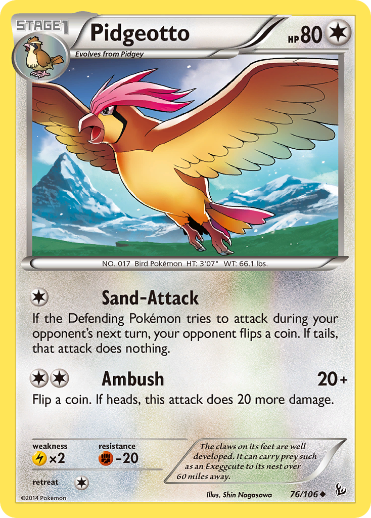 Pidgeotto (76/106) [XY: Flashfire] | Nerdhalla Games