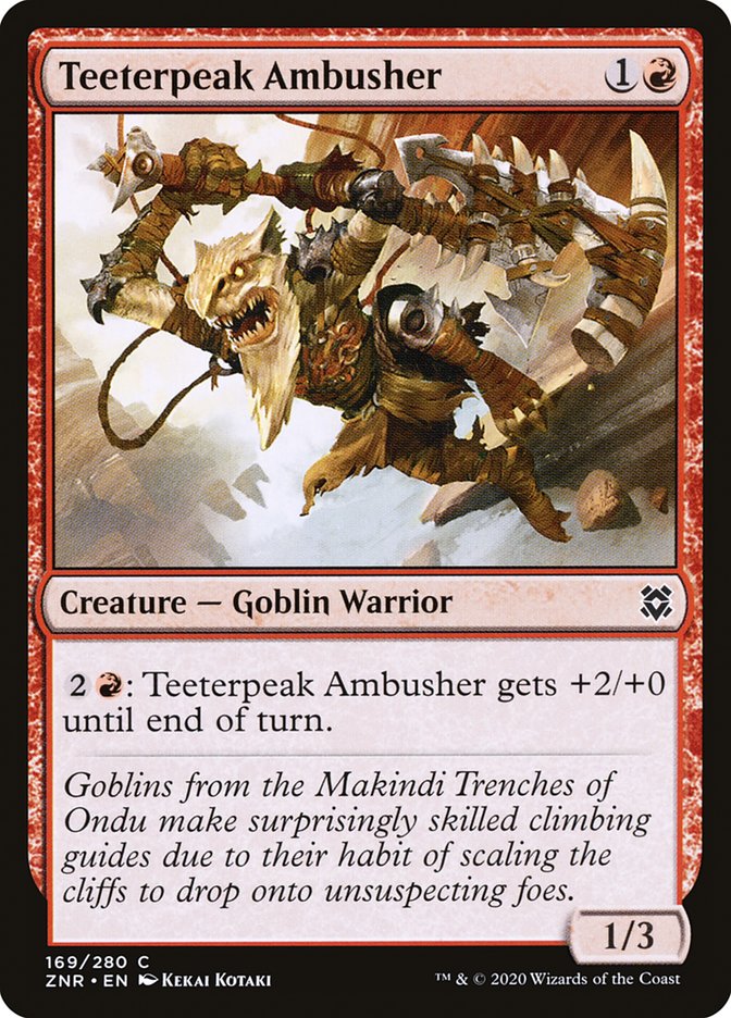 Teeterpeak Ambusher [Zendikar Rising] | Nerdhalla Games