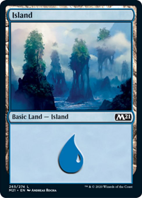 Island (265) [Core Set 2021] | Nerdhalla Games