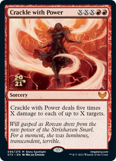 Crackle with Power [Strixhaven: School of Mages Prerelease Promos] | Nerdhalla Games