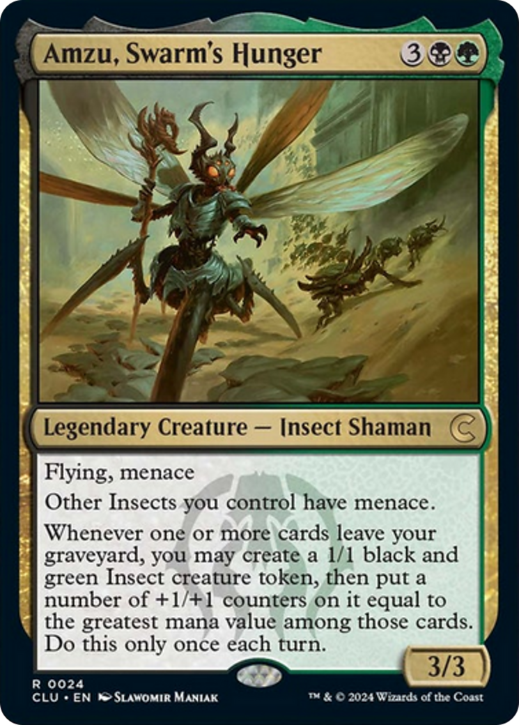 Amzu, Swarm's Hunger [Ravnica: Clue Edition] | Nerdhalla Games