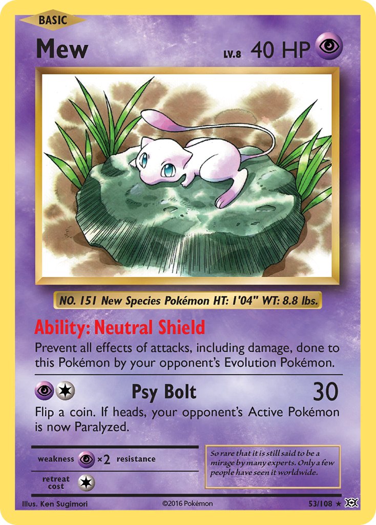 Mew (53/108) (Theme Deck Exclusive) [XY: Evolutions] | Nerdhalla Games