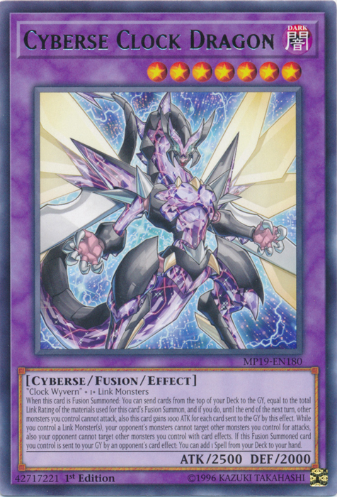 Cyberse Clock Dragon [MP19-EN180] Rare | Nerdhalla Games