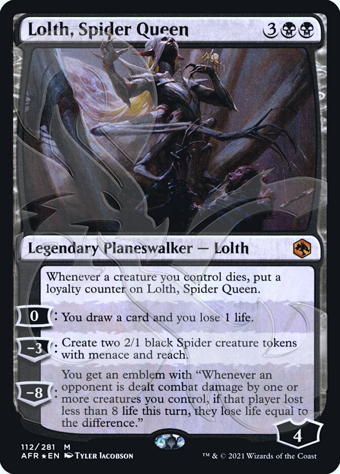 Lolth, Spider Queen (Ampersand Promo) [Dungeons & Dragons: Adventures in the Forgotten Realms Promos] | Nerdhalla Games