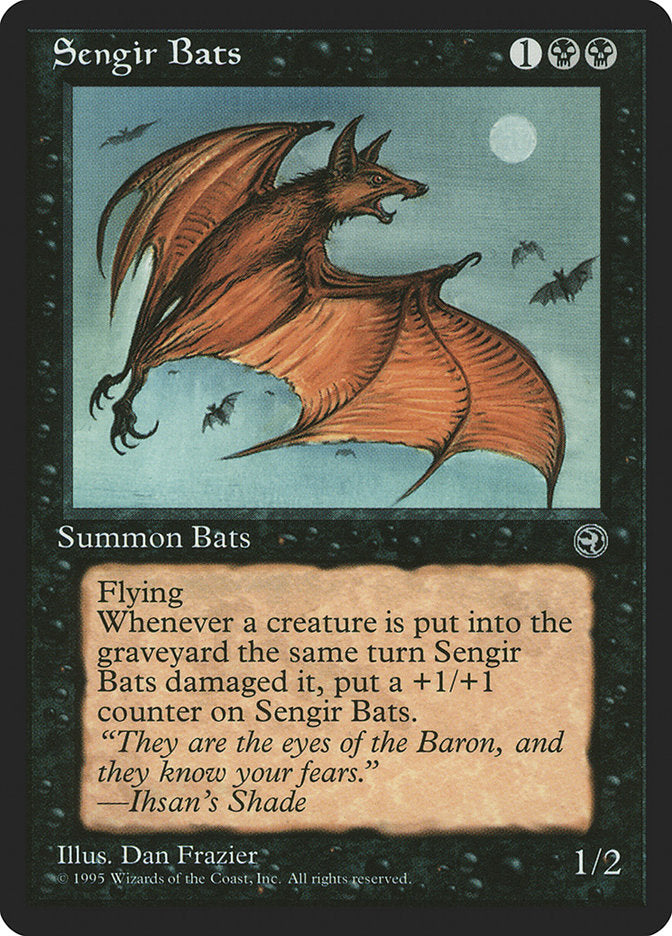 Sengir Bats (Ihsan's Shade Flavor Text) [Homelands] | Nerdhalla Games