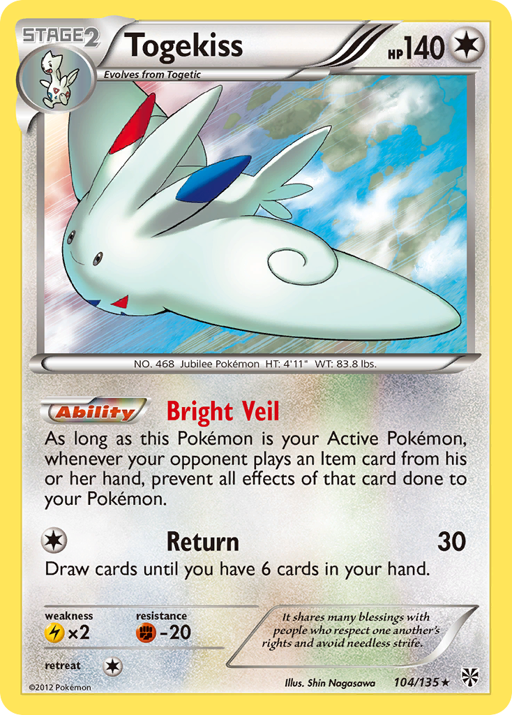 Togekiss (104/135) [Black & White: Plasma Storm] | Nerdhalla Games