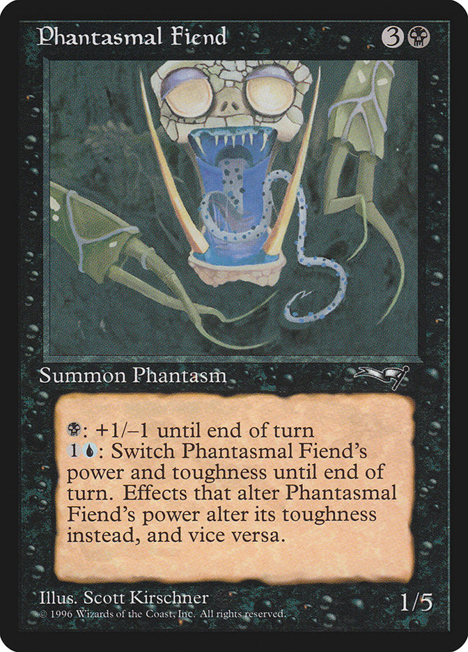 Phantasmal Fiend (Dark Green Background) [Alliances] | Nerdhalla Games