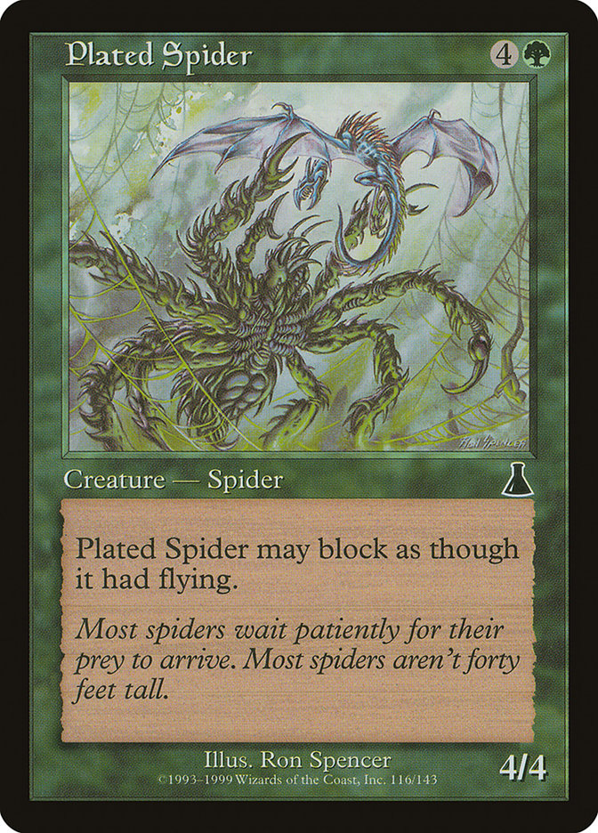 Plated Spider [Urza's Destiny] | Nerdhalla Games