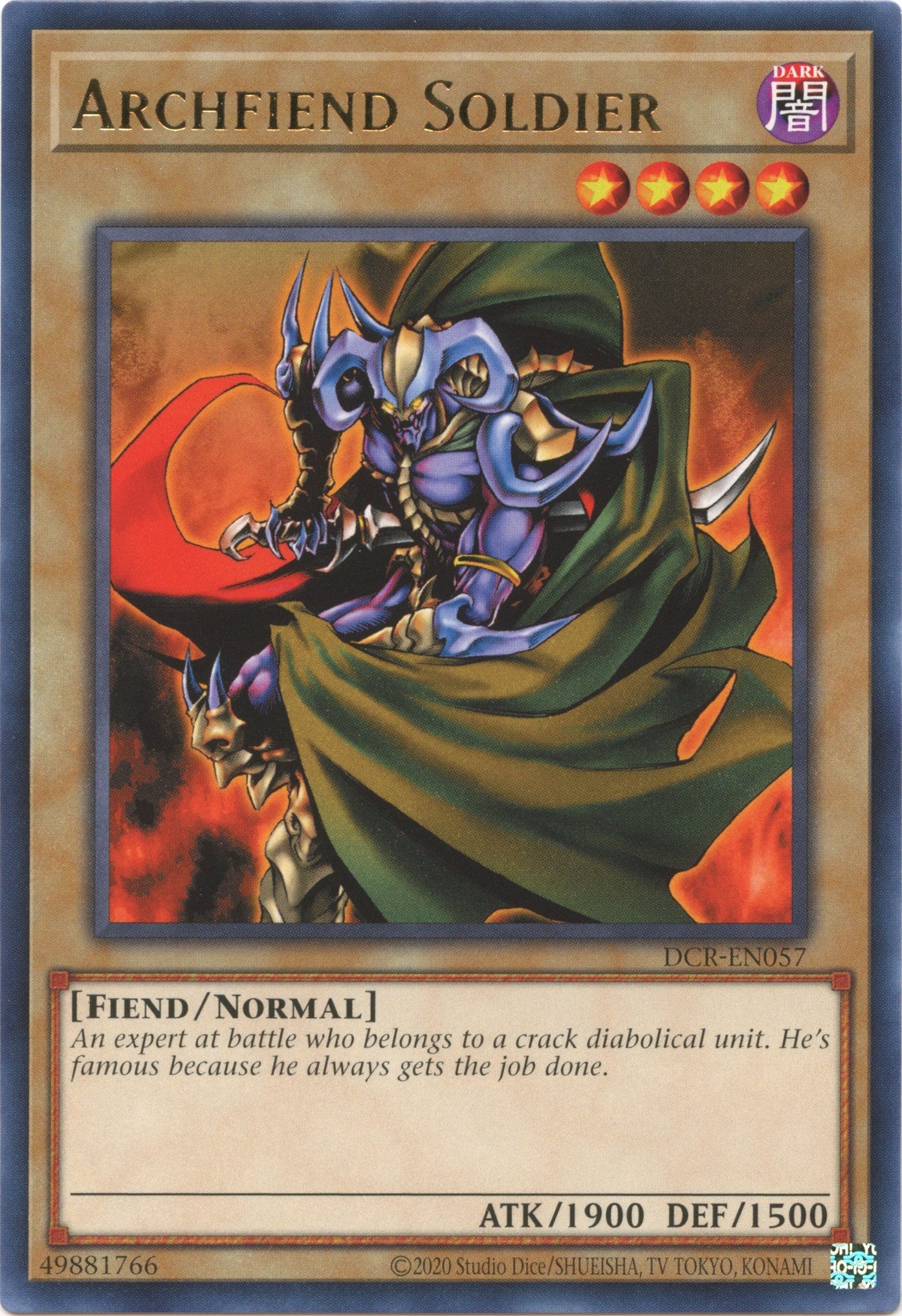 Archfiend Soldier (25th Anniversary) [DCR-EN057] Rare | Nerdhalla Games