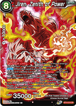 Jiren, Zenith of Power (BT14-014) [Cross Spirits] | Nerdhalla Games