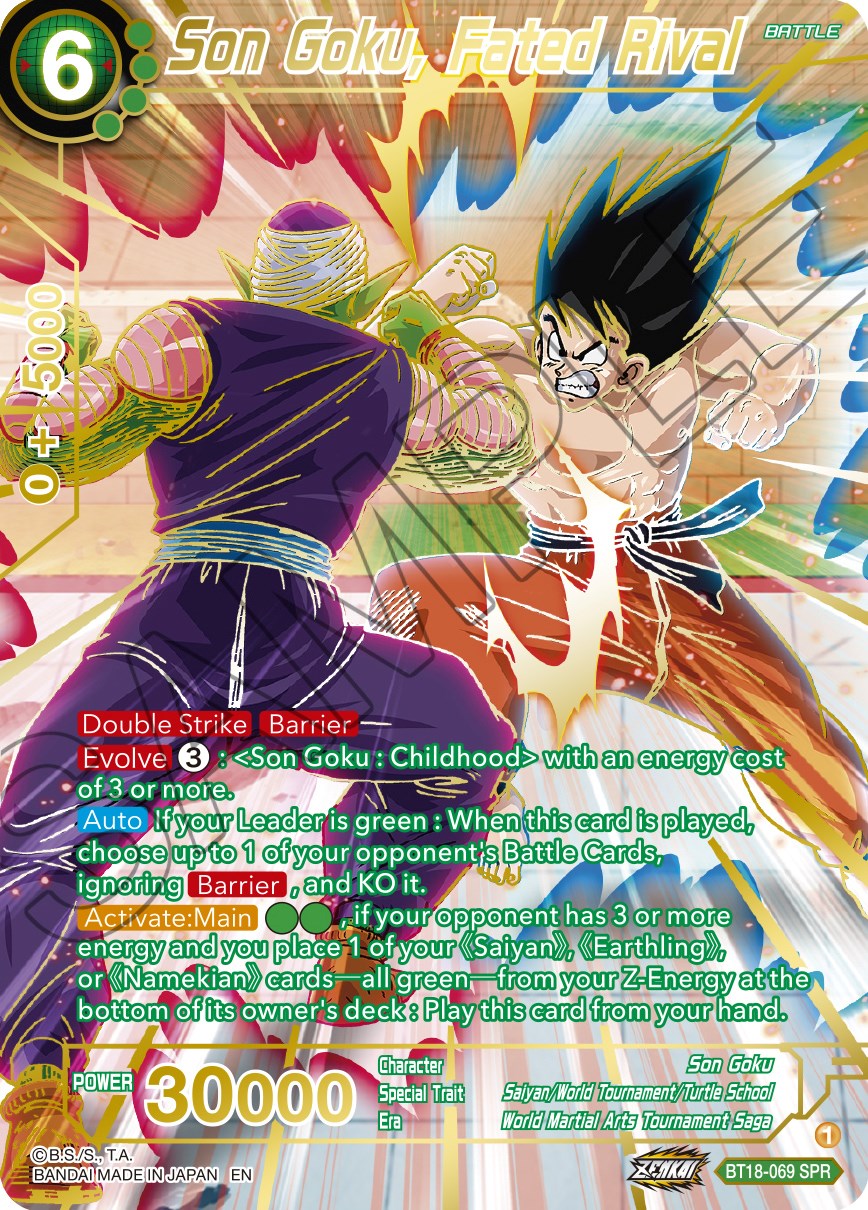 Son Goku, Fated Rival (SPR) (BT18-069) [Dawn of the Z-Legends] | Nerdhalla Games