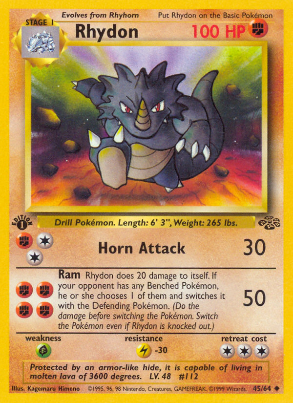 Rhydon (45/64) [Jungle 1st Edition] | Nerdhalla Games