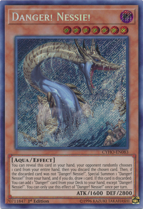 Danger! Nessie! [CYHO-EN083] Secret Rare | Nerdhalla Games