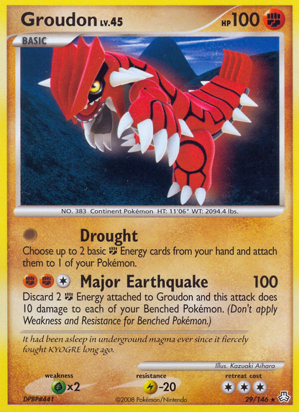 Groudon (29/146) [Diamond & Pearl: Legends Awakened] | Nerdhalla Games