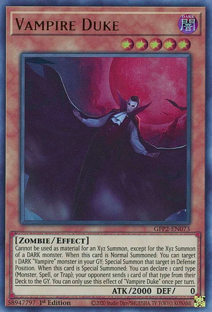 Vampire Duke [GFP2-EN073] Ultra Rare | Nerdhalla Games