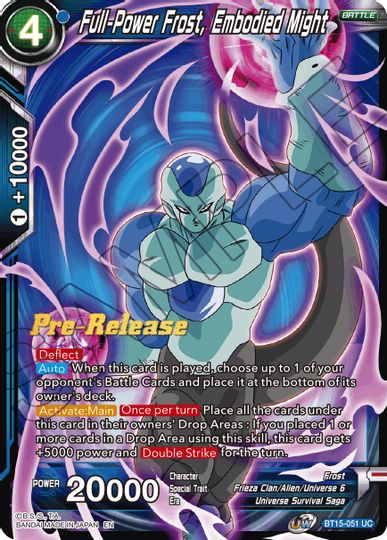 Full-Power Frost, Embodied Might (BT15-051) [Saiyan Showdown Prerelease Promos] | Nerdhalla Games