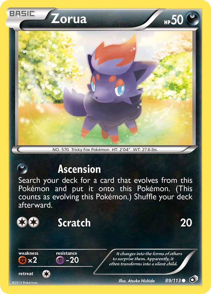 Zorua (89/113) [Black & White: Legendary Treasures] | Nerdhalla Games