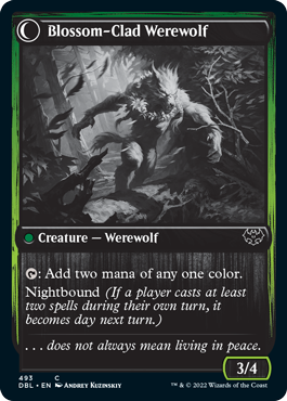 Weaver of Blossoms // Blossom-Clad Werewolf [Innistrad: Double Feature] | Nerdhalla Games