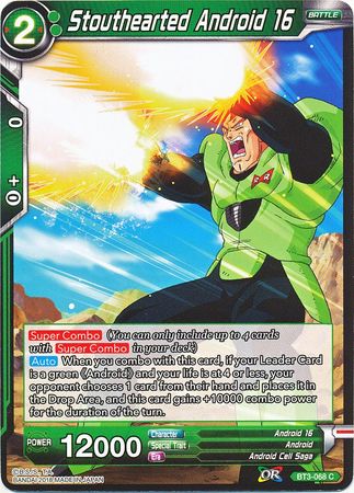 Stouthearted Android 16 [BT3-068] | Nerdhalla Games