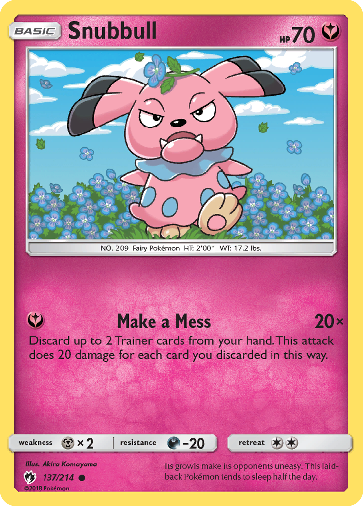 Snubbull (137/214) [Sun & Moon: Lost Thunder] | Nerdhalla Games