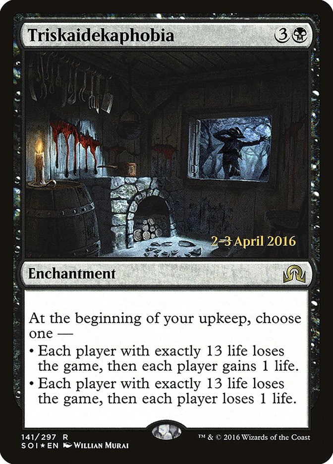 Triskaidekaphobia [Shadows over Innistrad Prerelease Promos] | Nerdhalla Games