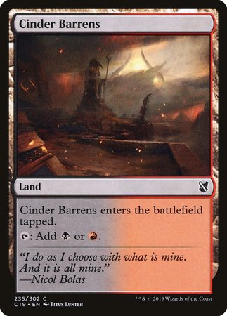 Cinder Barrens [Commander 2019] | Nerdhalla Games