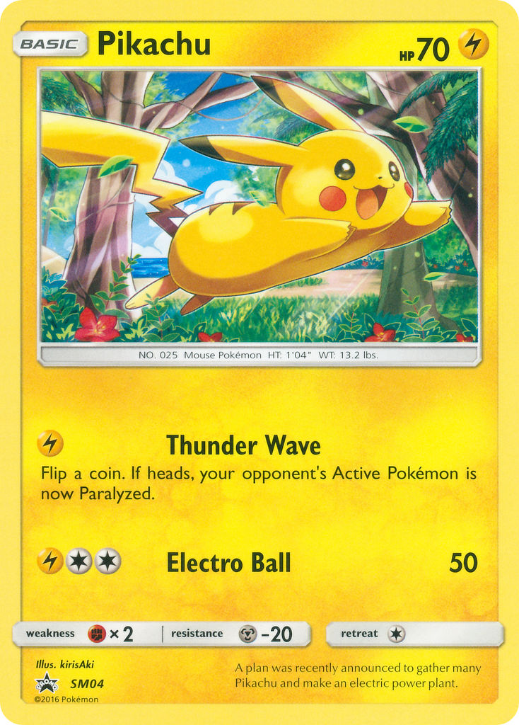 Pikachu (SM04) (Target Non Holo) [Sun & Moon: Black Star Promos] | Nerdhalla Games