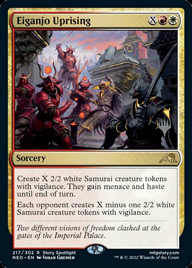 Eiganjo Uprising (Promo Pack) [Kamigawa: Neon Dynasty Promos] | Nerdhalla Games