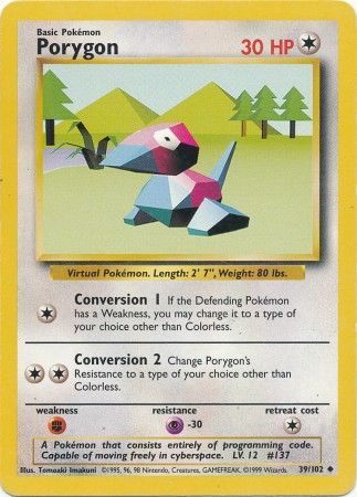 Porygon (39/102) [Base Set Unlimited] | Nerdhalla Games